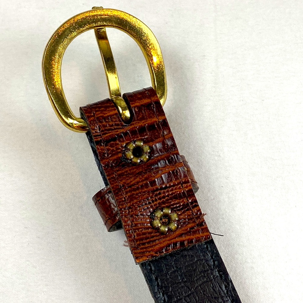 Skinny faux crocodile belt thin width like new - Picture 9 of 12